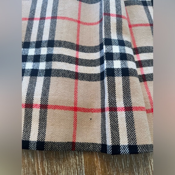 WOMENS BURBERRY VINTAGE NOVA CHECK 100% WOOL PLEATED SKIRT, SIZE 4/6 - Picture 5 of 10